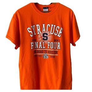 Syracuse University NCAA 2016 Final 4 Gildan Mens Shirt Medium Cotton Orange